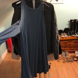 And off the shoulder dress